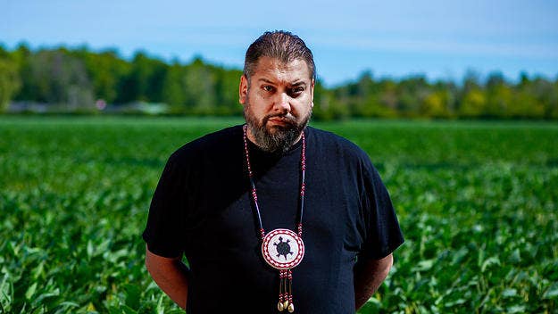 The former A Tribe Called Red DJ talks about his new album and premieres the video for "War Club."