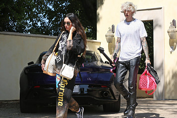 Megan Fox and Machine Gun Kelly are seen on September 25, 2020 in Los Angeles.