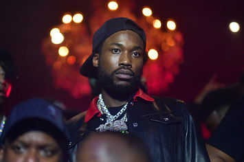 21 Savage and Meek Mill attend the All Black D'usse Affair at Compound