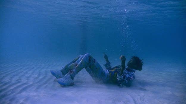 The video for "Photogram" shows how sadness can make you feel like you’re drowning by featuring Jaden underwater for the majority of the visual.