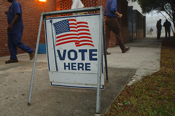 A polling place