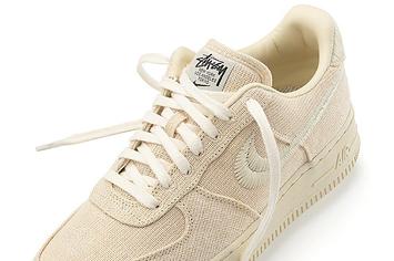 Stussy x Nike Air Force 1 Low 'Fossil Stone' Front