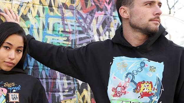 The collection, designed by street artist King Saladeen, arrives just days ahead of Nickelodeon's special NFL Wild Card Game broadcast on Sunday.