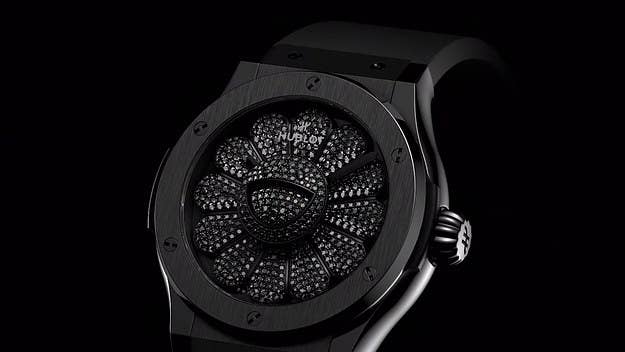The rare piece is limited to just 200 models and will set you back just under $30,000. The all-black design sees the smiling flower in 3D form at the center.
