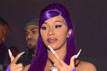 Cardi B attends The Big Game Weekend