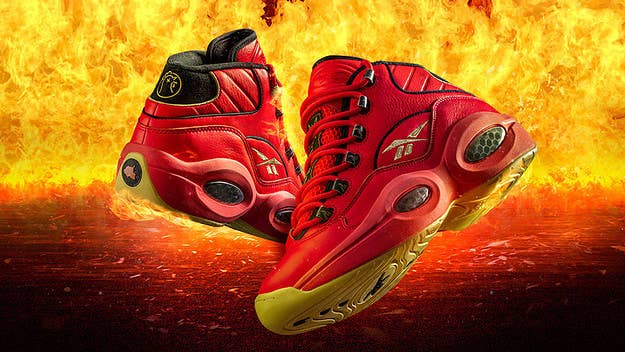 First We Feast's Hot Ones is releasing a new 'The Last Dab' Reebok sneaker collaboration featuring the Question Mid & Classic Leather Legacy. Find details here.