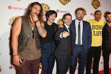 Zack Snyder and 'The Justice League' cast at CinemaCon 2017.