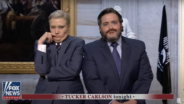 Aidy Bryant nailed Ted Cruz during the 'SNL' cold open this weekend, while Kate McKinnon appeared as Lindsay Graham and Alex Moffat played Tucker Carlson.