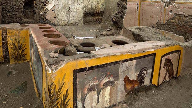The longtime chief of the Pompeii Archaeological Park, Massimo Osanna, revealed on Saturday that a full thermopolium—an ancient fast-food stand—has been found.