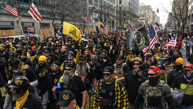 Proud Boys leader Enrique Tarrio was arrested on destruction of property charges by Metropolitan Police on Monday after his group was sued.