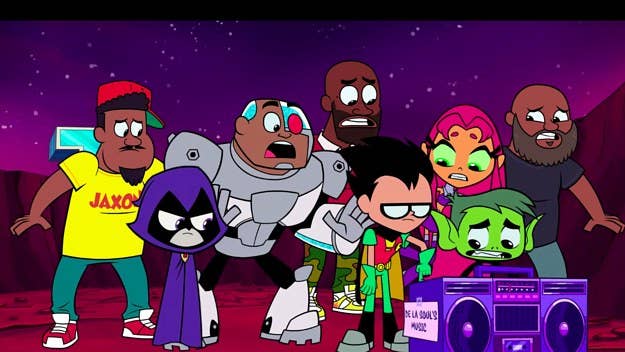 Iconic hip-hop trio De La Soul will appear in the new 'Teen Titans Go!' episode this week, teaming up with the Titans to get their music back.