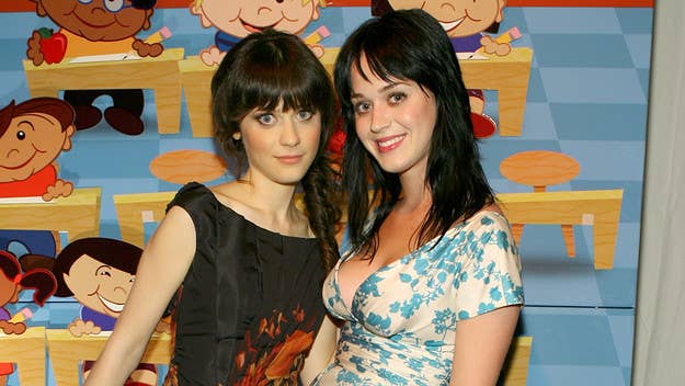 In an Instagram Live session, Katy Perry told the star of her new music video that before she was famous, she would pose as Deschanel to get into clubs.