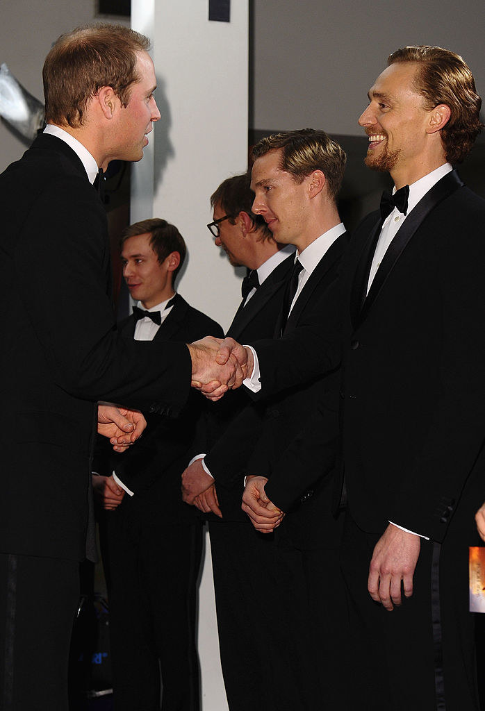 William and Tom shaking hands