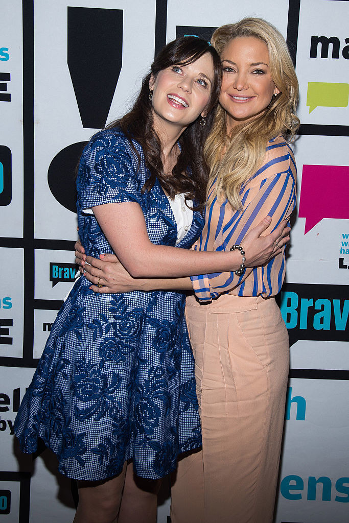 Zooey and Kate hugging