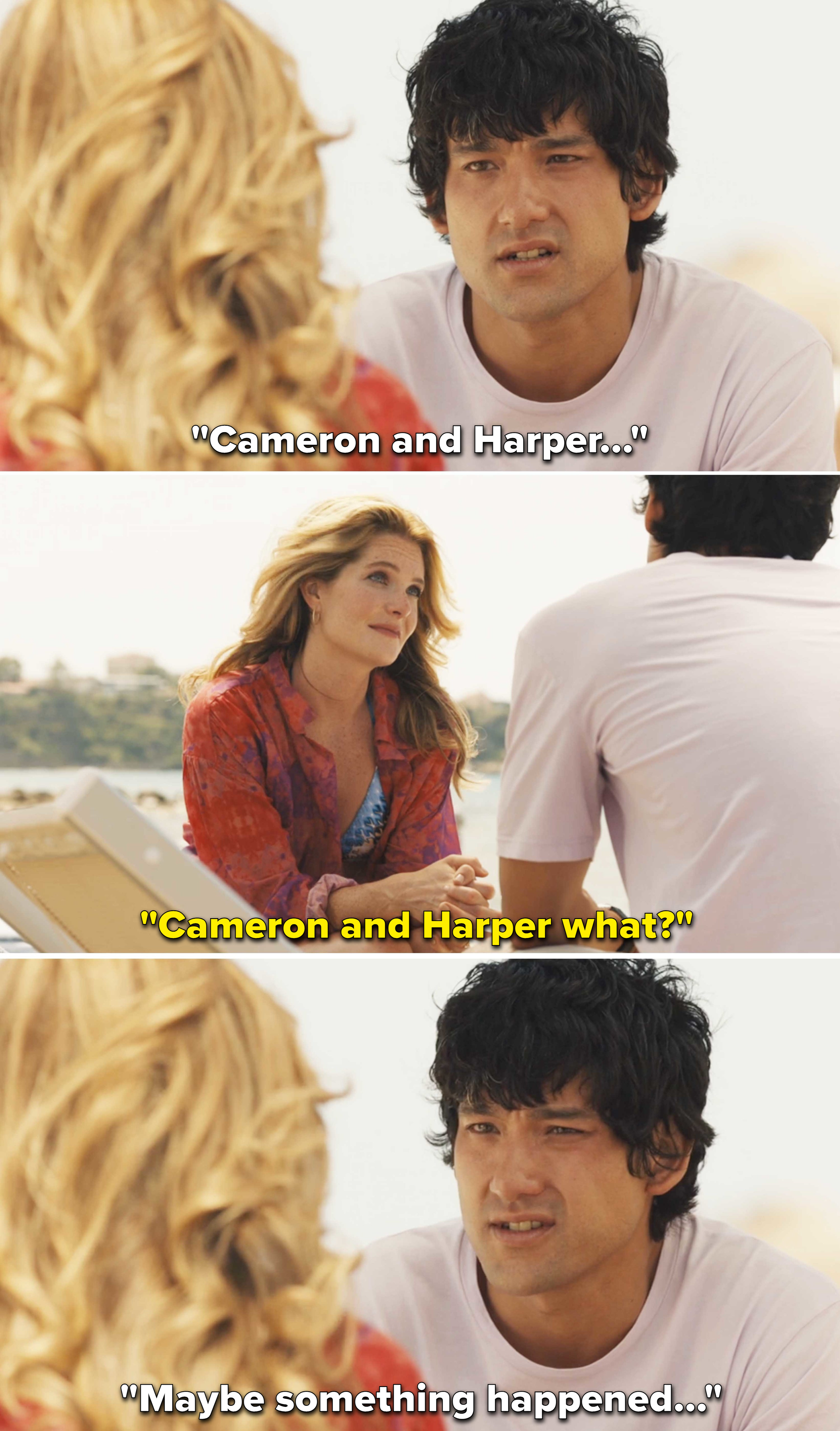 Ethan telling Daphne &quot;maybe something happened&quot; between Cameron and Harper