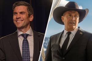 Wes Bentley and Kevin Costner in Yellowstone