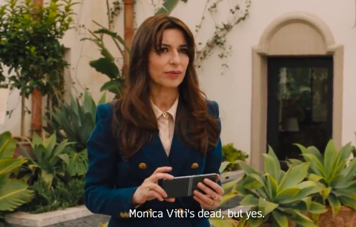 Valentina saying &quot;Monica Vitti&#x27;s dead, but yes&quot;