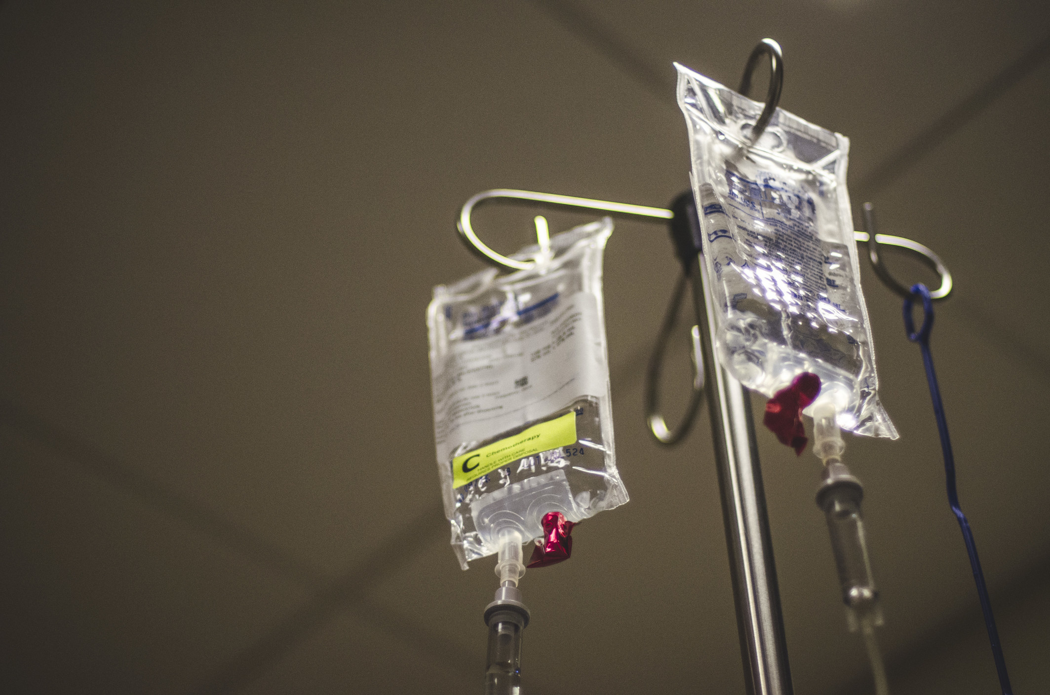 chemotherapy drip bags