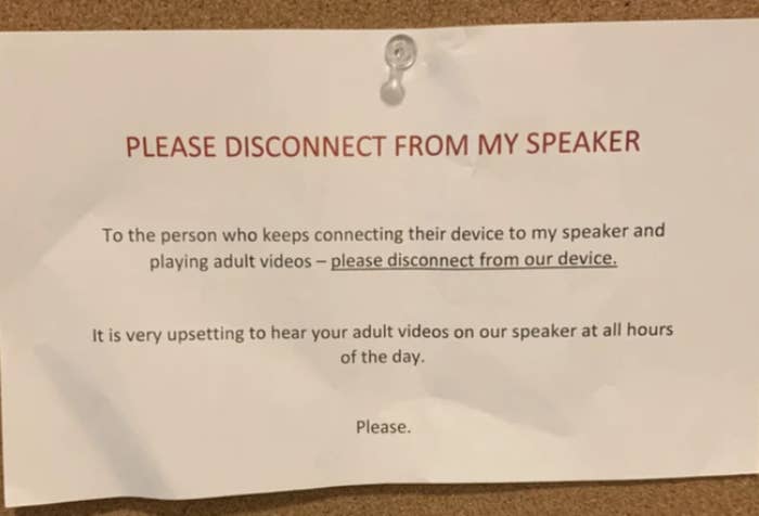 "Please disconnect from our device."