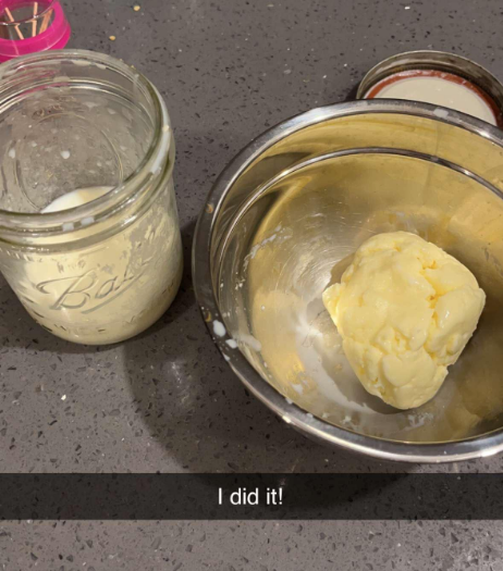 Butter in a bowl