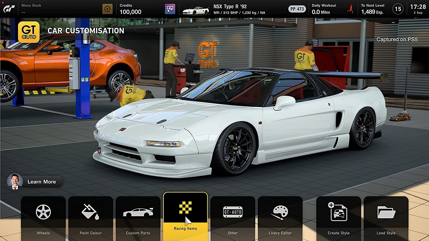 an image of a white sports car in the game