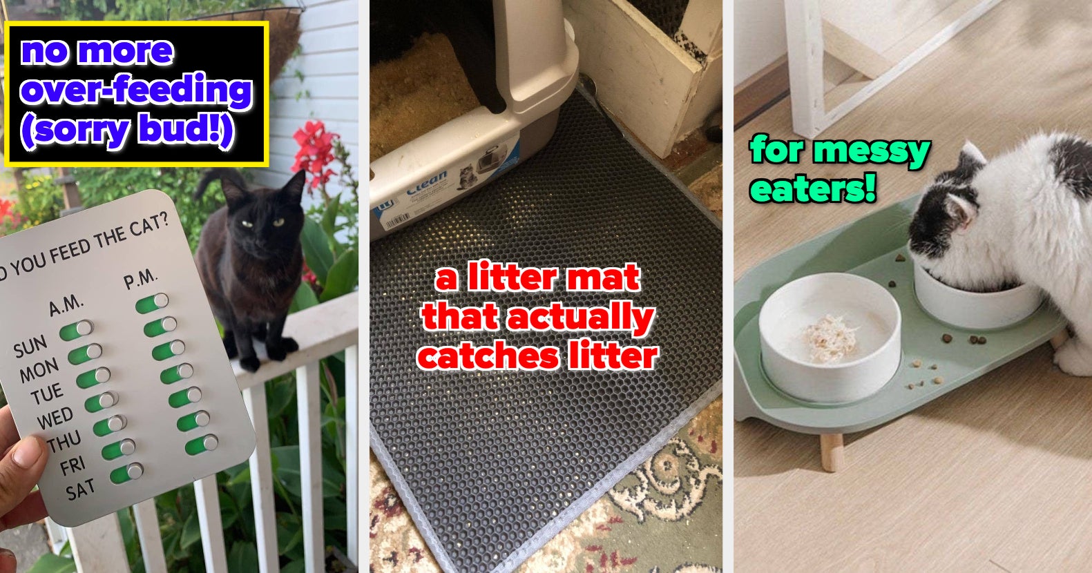  Cat Litter Mat Litter Trapping Mat, 24 x 15 Silicone Litter  Box Mat, Waterproof & Washable Kitty Litter Mats Trapper for Litter Box  Easy Clean, Non Slip Litter Catcher for Scatter