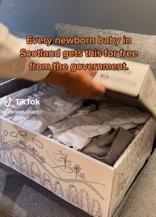 Free baby boxes for sales newborns