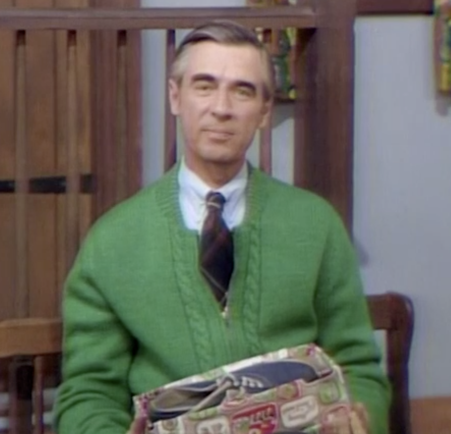 Closeup of Mister Rogers