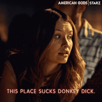 Woman saying &quot;This place sucks donkey dick&quot;
