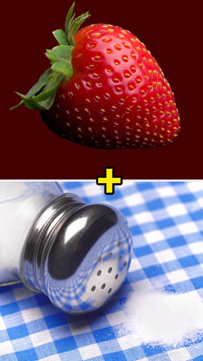 strawberry and salt shaker