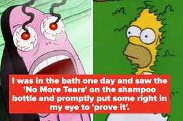 "I knew what I'd done but it was just too late, so I looked up to my impending, soggy, sticky, self-inflicted doom."