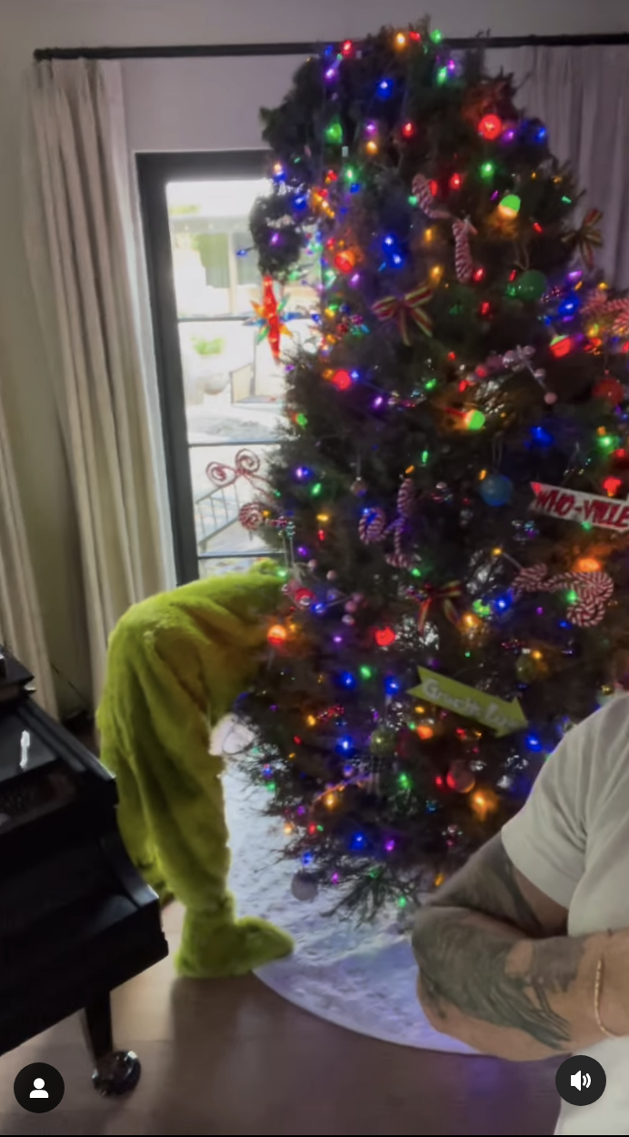 Dax Shepard Posts Kristen Bell s Grinch Themed Tree - 45