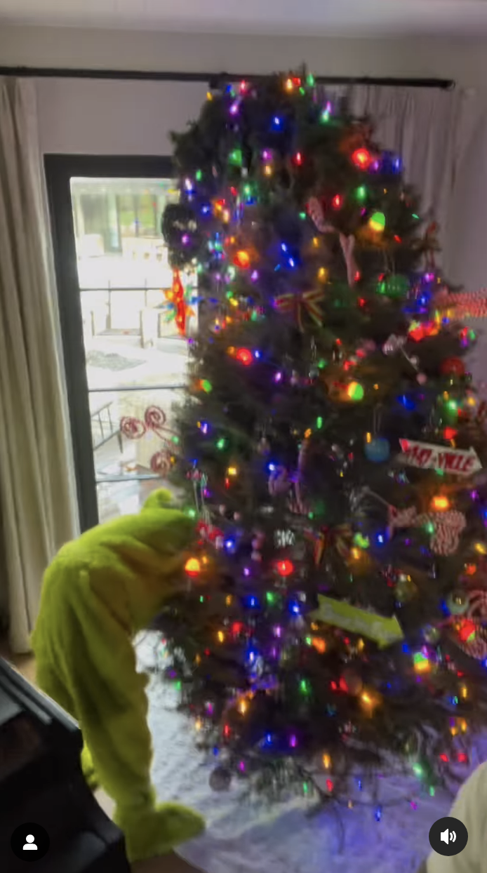 Dax Shepard Posts Kristen Bell s Grinch Themed Tree - 75