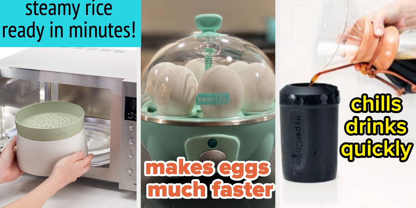  DASH Rapid Egg Cooker & Mini Rice Cooker Bundle -  Multi-functional Appliances for Eggs, Rice, Grains: Home & Kitchen