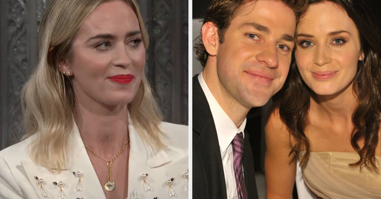 Emily Blunt Joked That Her Outfit On Her First Date With John Krasinski In 2008 Was So “Awful” He Left Her A Memo Asking Her To Change