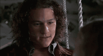 Heath Ledger in &quot;10 Things I Hate About You&quot; smiling