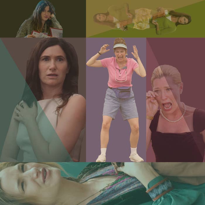 A collage of images from Kathryn Hahn movies