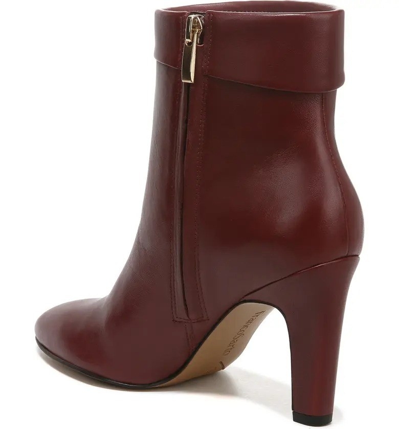 The bootie in oxblood