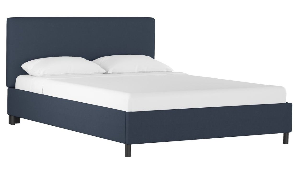 The bed in blue