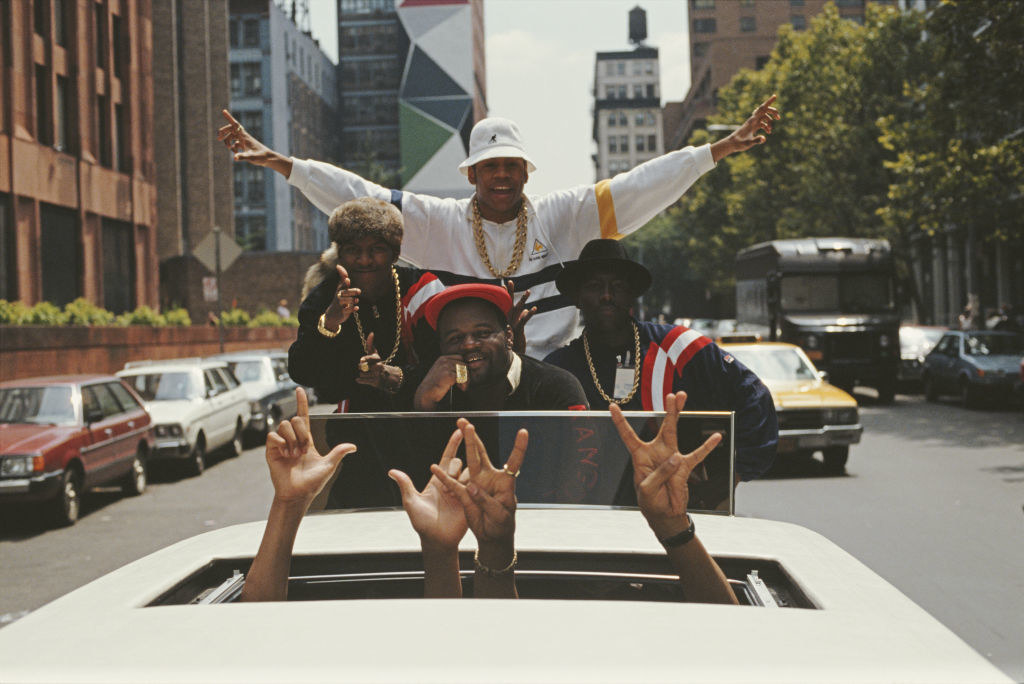 LL Cool J and friends in a limo