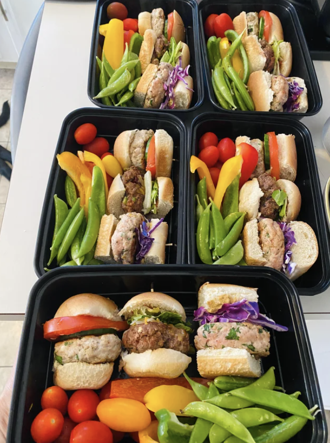 sliders made with hot dog buns
