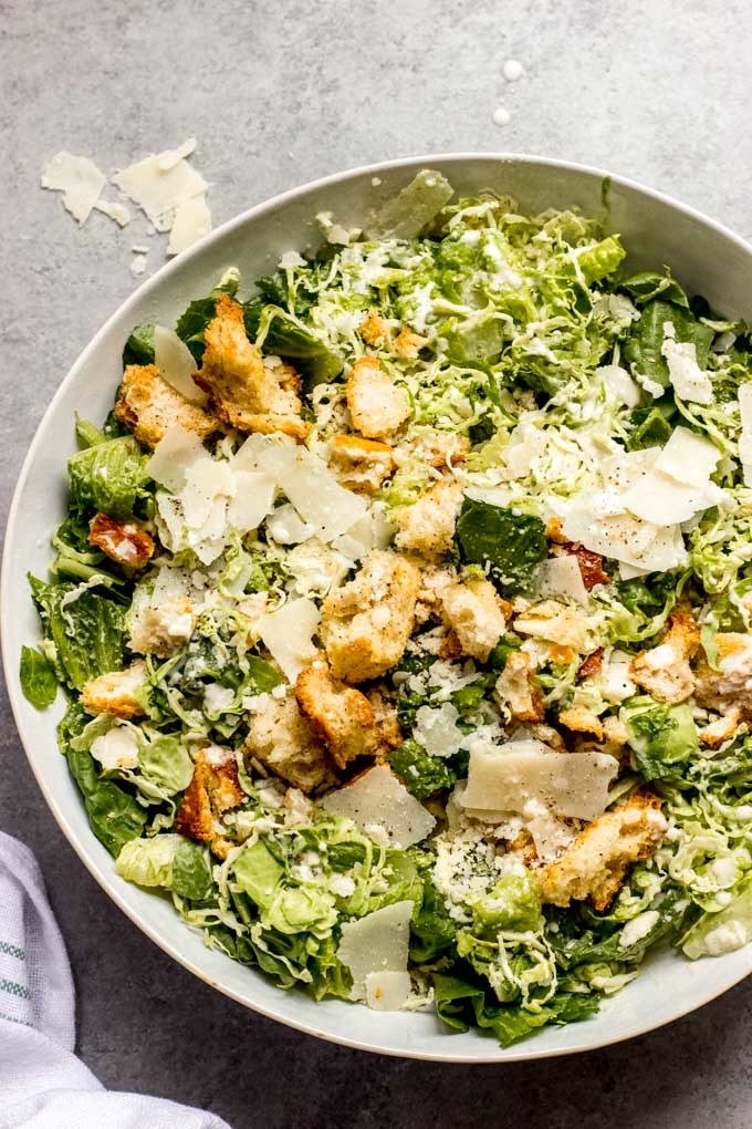 Brussels Sprout Caesar salad.