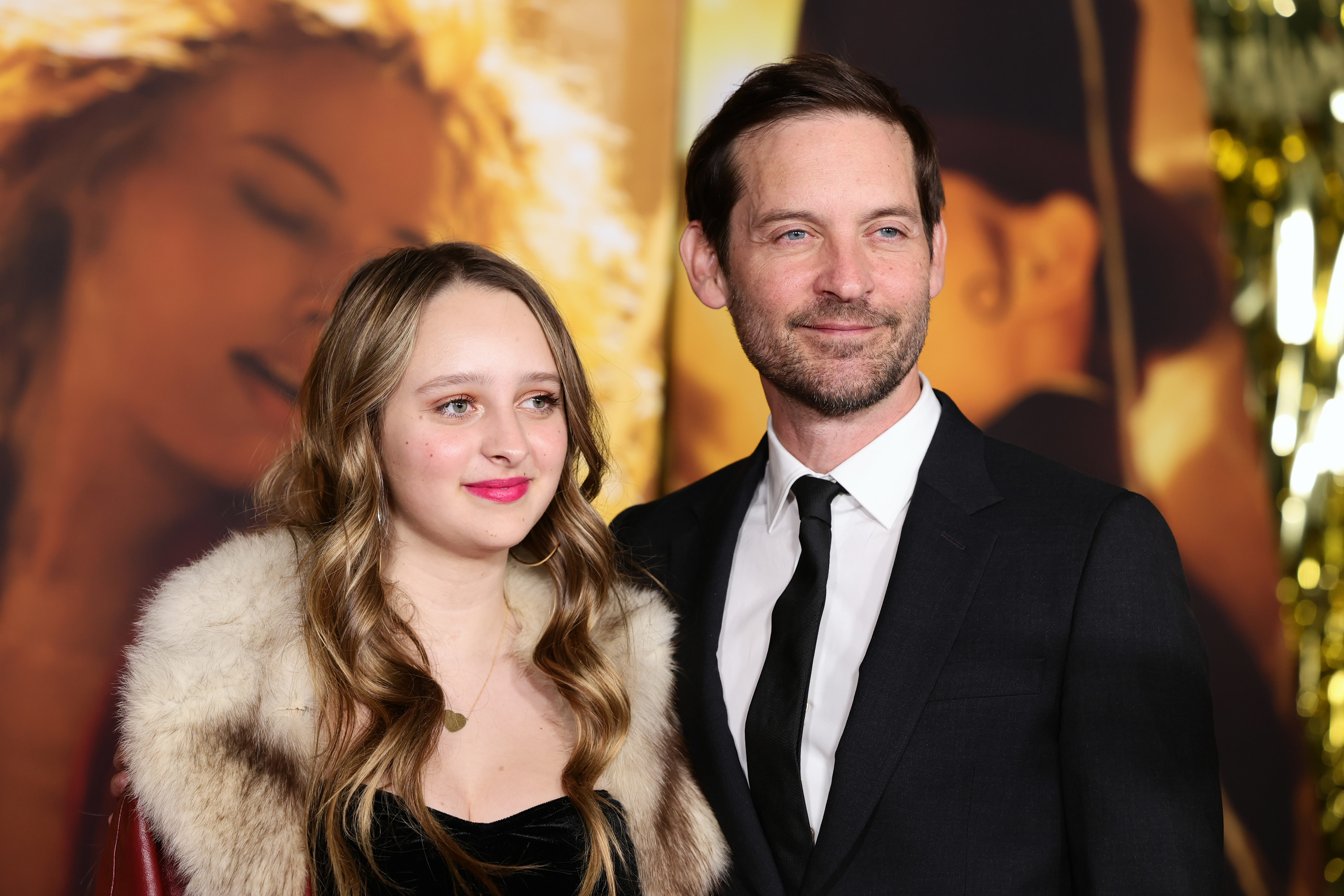 Tobey Maguire Appears On Red Carpet With His Daughter - 8