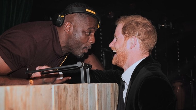 idris elba and prince harry laughing