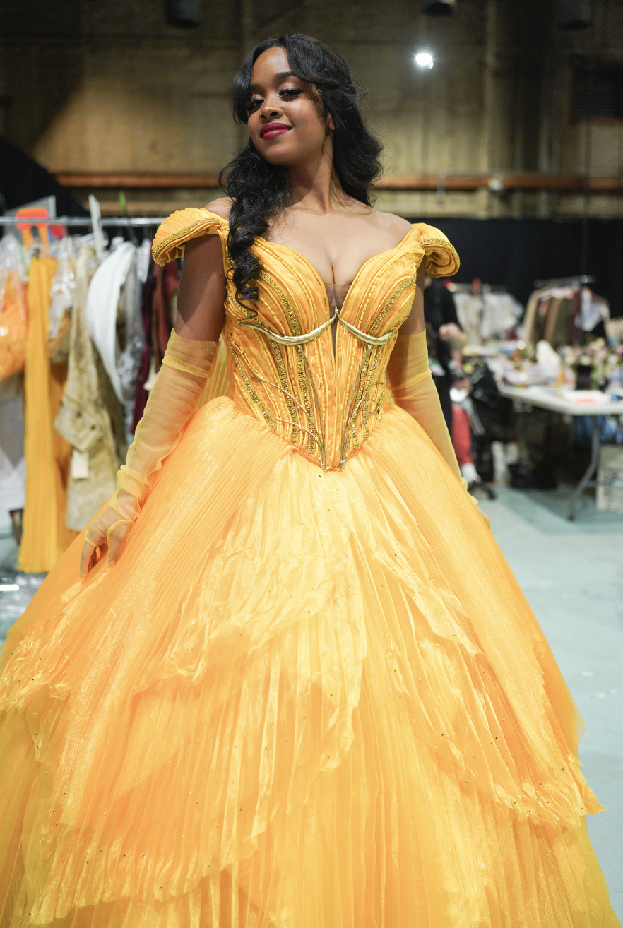 H.E.R in her belle gown