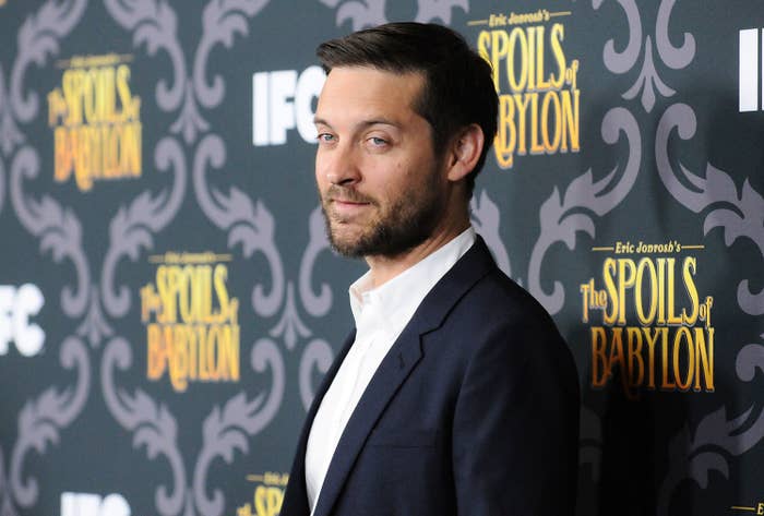 Tobey Maguire shares sweet red carpet moment with 16-year-old