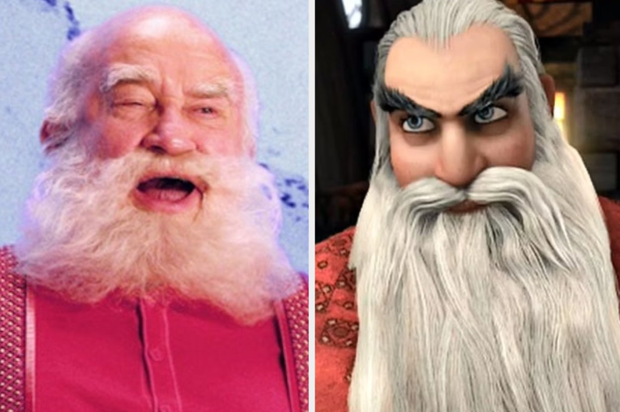two different interpretations of santas from two different films