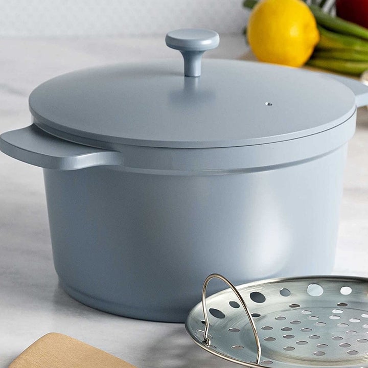 the pot in light blue