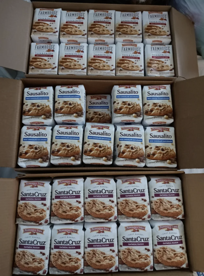 Boxes of cookies