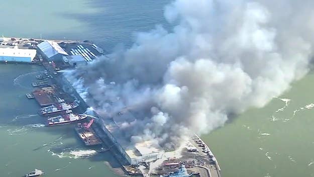 A fire erupted at an NYPD warehouse in Brooklyn on Tuesday morning, which resulted in everything inside the facility being either damaged or lost.